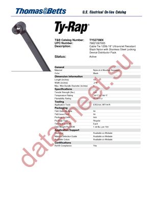 TY5275MX datasheet  